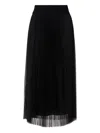 Fabiana Filippi Pleated Midi Skirt In Black