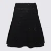 Fabiana Filippi A-line Silhouette Knee Length Midi Skirt In Black