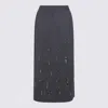 Fabiana Filippi Skirts Denim Grigio In Gray
