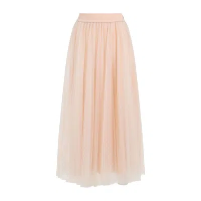 Fabiana Filippi Tulle Midi Skirt In Pink