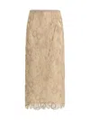 Fabiana Filippi Straight Skirt In Neutral
