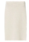 Fabiana Filippi White Virgin Wool Knit Skirt In White