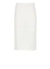 Fabiana Filippi Sequinned Open-knit Midi Skirt In White