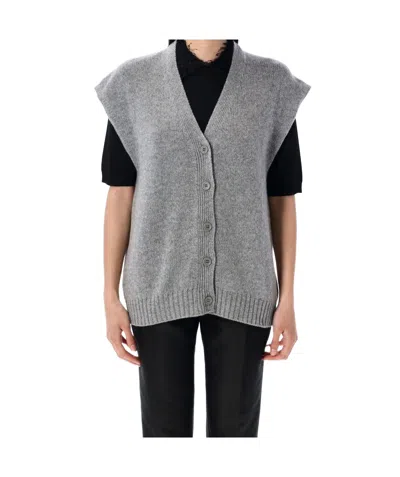 FABIANA FILIPPI FABIANA FILIPPI V-NECK BUTTON-UP VEST