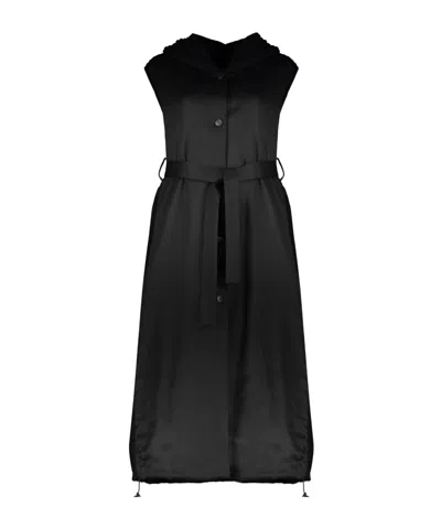 Fabiana Filippi Sleeveless Coat In Black