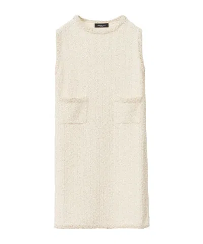 FABIANA FILIPPI FABIANA FILIPPI TWEED SLEEVELESS KNITTED DRESS