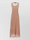 Fabiana Filippi Sleeveless Knit Dress Round Neckline