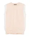 Fabiana Filippi Sleeveless Knitted Vest In Nude
