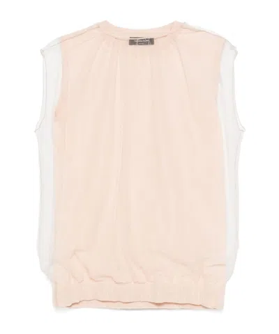 Fabiana Filippi Sleeveless Knitted Vest In Nude