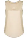 Fabiana Filippi Sleeveless Lightweight Top With Smooth Finish