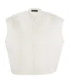 Fabiana Filippi Women's Oversized Silhouette Cotton Poplin Shirt In White