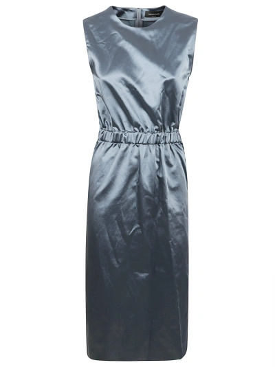 Fabiana Filippi Sleeveless Long-length Dress In Avion Blue