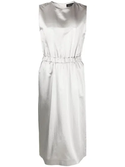 Fabiana Filippi Sleeveless Midi Dress In White