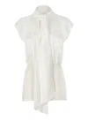 Fabiana Filippi Sleeveless Panelled Blouse In White