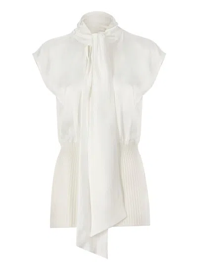 Fabiana Filippi Sleeveless Panelled Blouse In White