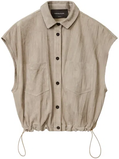 FABIANA FILIPPI SLEEVELESS SHIRT