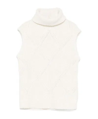 Fabiana Filippi Sleeveless Sweater In White
