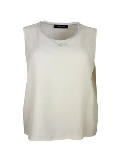 Fabiana Filippi Crepe De Chine Tank Top In White