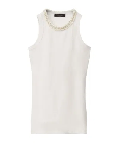 Fabiana Filippi Sleeveless Vest In White