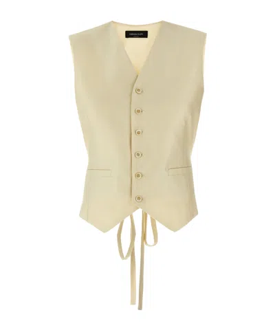 FABIANA FILIPPI FABIANA FILIPPI V-NECK BACK-LACED VEST