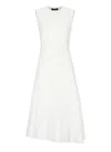Fabiana Filippi Sleeveless White Midi Dress