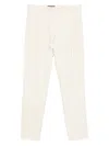 Fabiana Filippi Pleated-detail Drawstring Trousers In Neutral