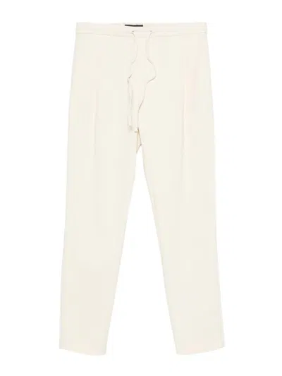 Fabiana Filippi Slim Drawstring Trousers In White