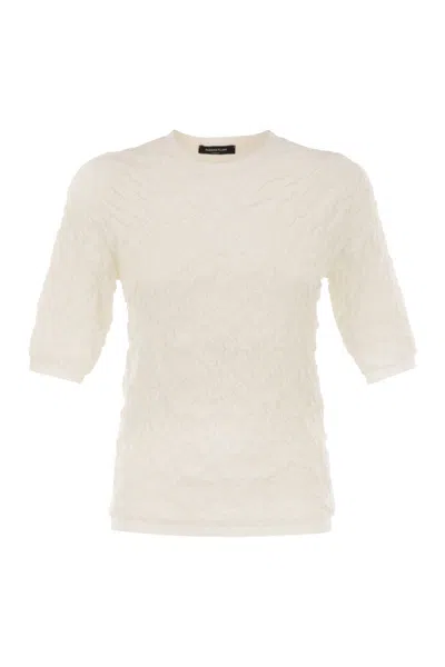 FABIANA FILIPPI FABIANA FILIPPI SLIM-FIT JUMPER WITH EMBOSSED FINISH
