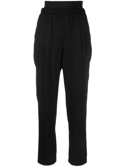 FABIANA FILIPPI SLIM-FIT TROUSERS WITH ELASTIC WAISTBAND