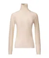 Fabiana Filippi Sequin Embellishment Wool Turtleneck Sweater In Pink