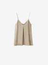Fabiana Filippi Brown Viscose Top In Military Green