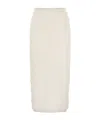 Fabiana Filippi Slim Skirt With Embossed Finish In White