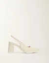 Fabiana Filippi Slingback In Nappa Leather In White
