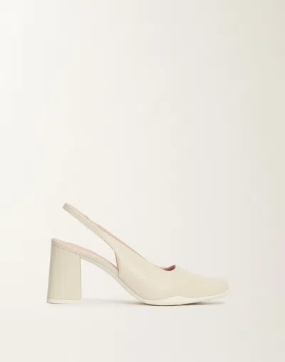 Fabiana Filippi Slingback In Nappa Leather In White