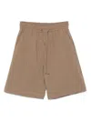 Shop Fabiana Filippi Slub-texture Shorts In Brown