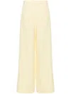 Fabiana Filippi Slub-texture Straight Trousers In Yellow