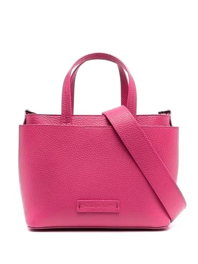 Fabiana Filippi Small Leather Tote Bag In Pink