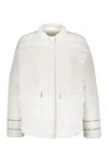 Fabiana Filippi Snap Button Fastening Down Jacket In White