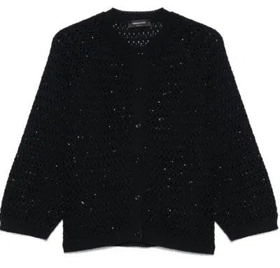Fabiana Filippi Soft Blend Cozy Knit Sweater In Blue