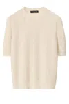 Fabiana Filippi Cotton And Linen Sweater With Sequins In White
