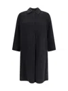 Fabiana Filippi Soft Wool And Cashmere Double Coat In Black