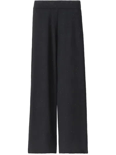 Fabiana Filippi Speckled Trousers In Black