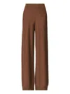 Fabiana Filippi Wool And Silk Trousers With Sequins In Brown