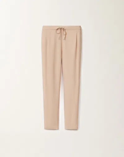 Fabiana Filippi Spello Stretch Sablé Trousers In Sand