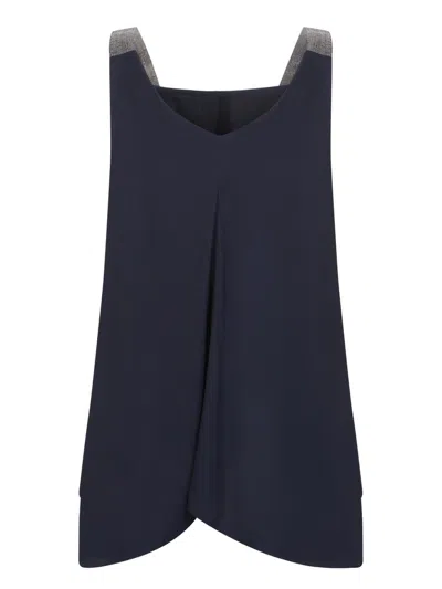 Fabiana Filippi Slim Fit Blue Tops