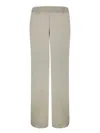 Fabiana Filippi Crepe Trousers Beaded Elastic Waistband In Neutrals