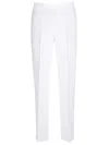 Fabiana Filippi Straight-fit In White Linen Trousers White