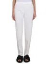 Fabiana Filippi Straight Leg Trousers With Pockets And Loops In White