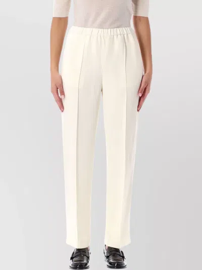 Fabiana Filippi Straight Leg Ankle Length Jogging Trousers In White