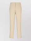 Fabiana Filippi Wool Straight Trousers With Pockets And Crease